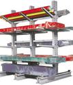Series-2000-Medium-Heavy-Duty-Meco-Omaha-Cantilever-Rack__element69 Series-2000 Medium Heavy Duty Meco Omaha Cantilever Rack holding medium weight stock
