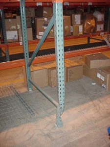 damaged pallet rack - pallet rack repair concept