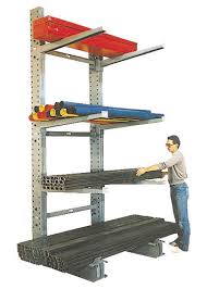 Series_3000_Heavy_duty_cantilver_rack Series-3000 Meco Omaha Heavy Duty Cantilever Rack holding piping and beams