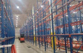 Pallet Rack removal and purchase from a warehouse in Georgia.