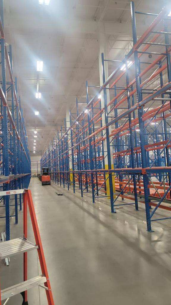 Pallet Rack removal and purchase from a warehouse in Georgia.