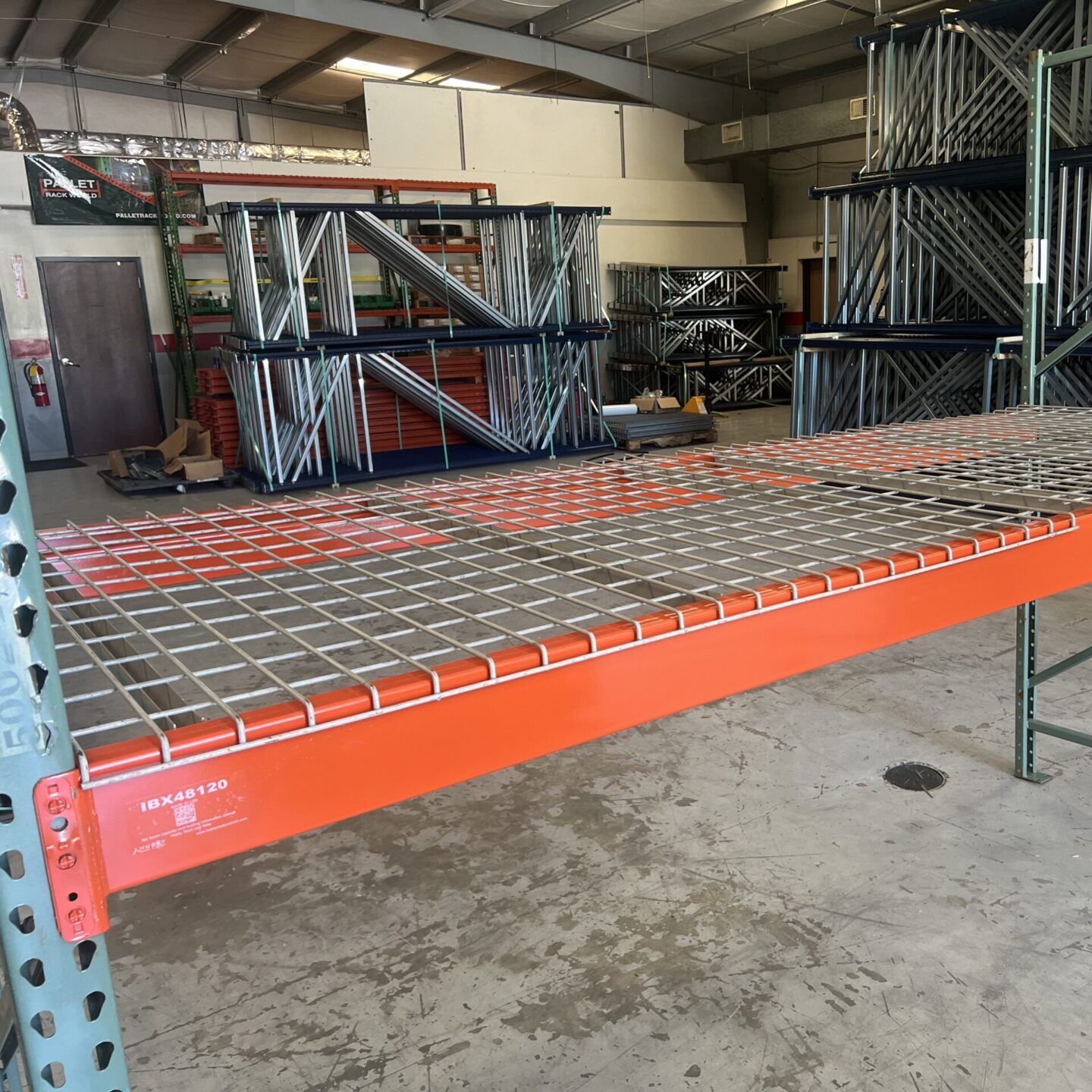 Used wire mesh decking 48'' deep x 58'' wide, wire decking for 10' beams