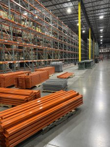 Used warehouse rack shelving, heavy duty shelving, industrial