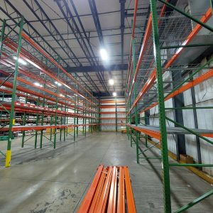 Teardrop Pallet Rack Installation in a Warehouse,