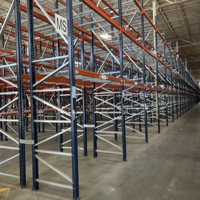 thumbnail image 2 of Used 8' Teardrop Pallet Rack Rails – Interlake Compatible – Great Condition 2 of 2