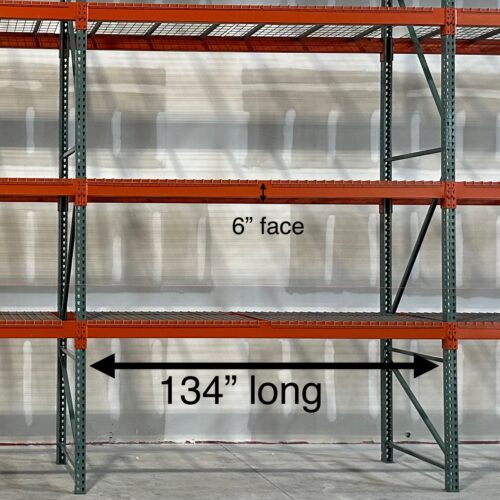 Used Teardrop Beams 134'' Long (11'-2''). Ridg U Rak Teardrop Beams