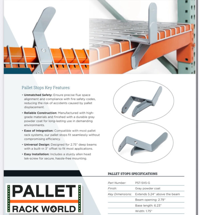 Offset Pallet Stops