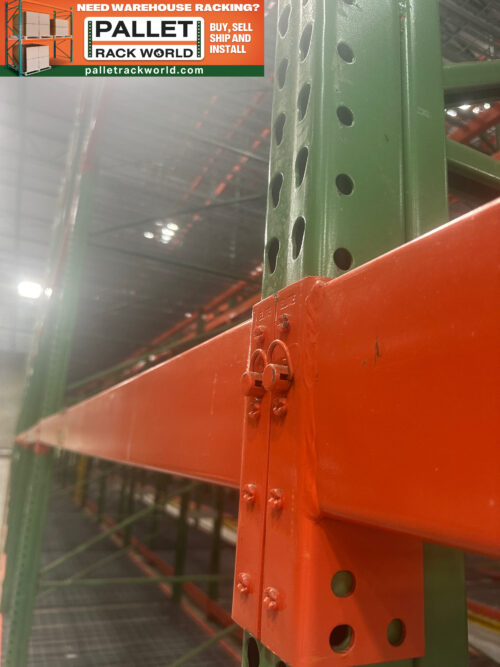 Used Teardrop Pallet Rack Beams