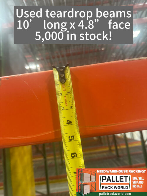 Used Teardrop Beams 10' Long x 4.8'' Face