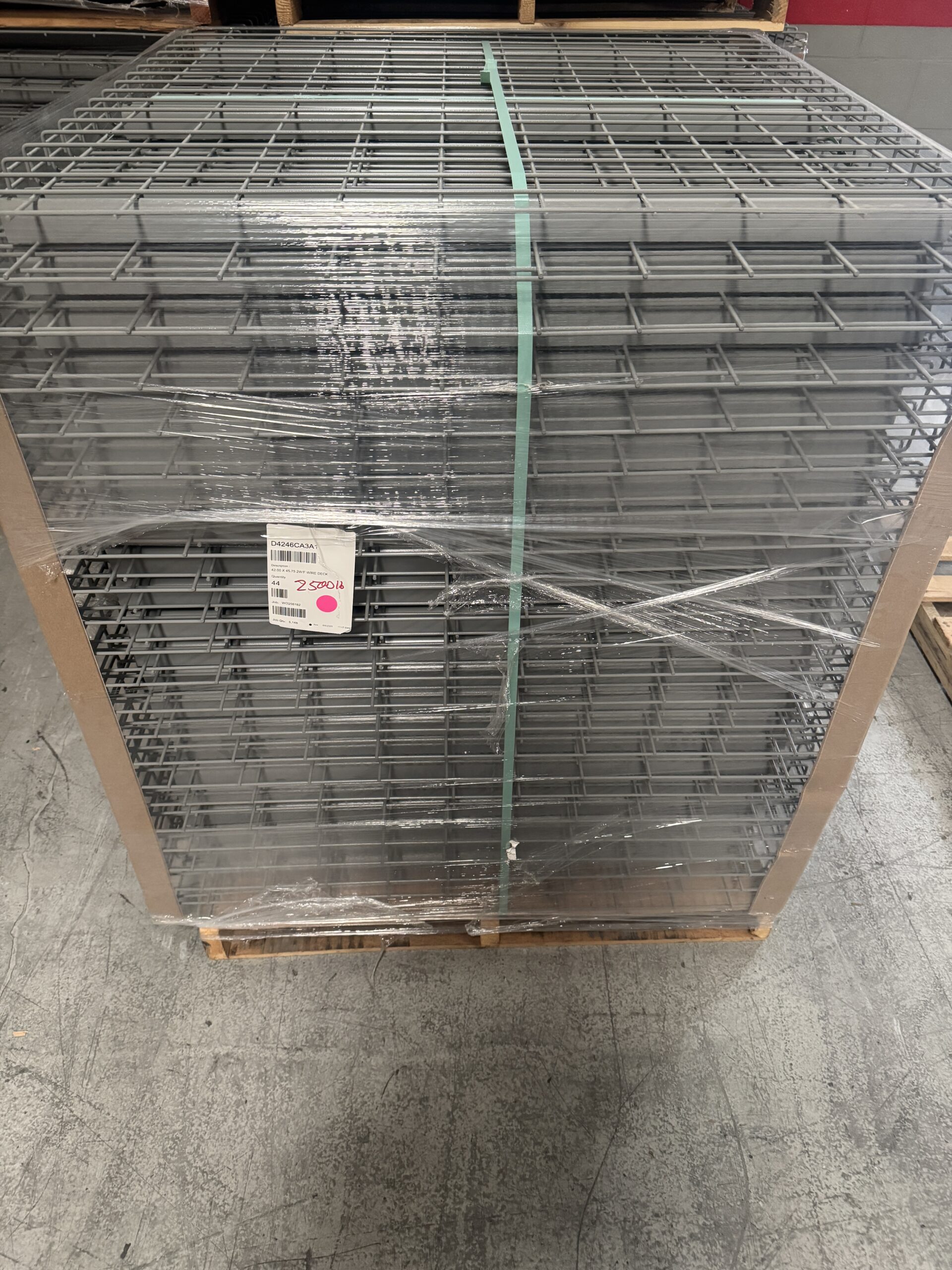 Wire Mesh Decking for Pallet Racking 42'' Deep x 46'' Wide - Image 3