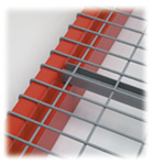 standard Standard, Double waterfall wire mesh decking for 1-5/8'' step beams