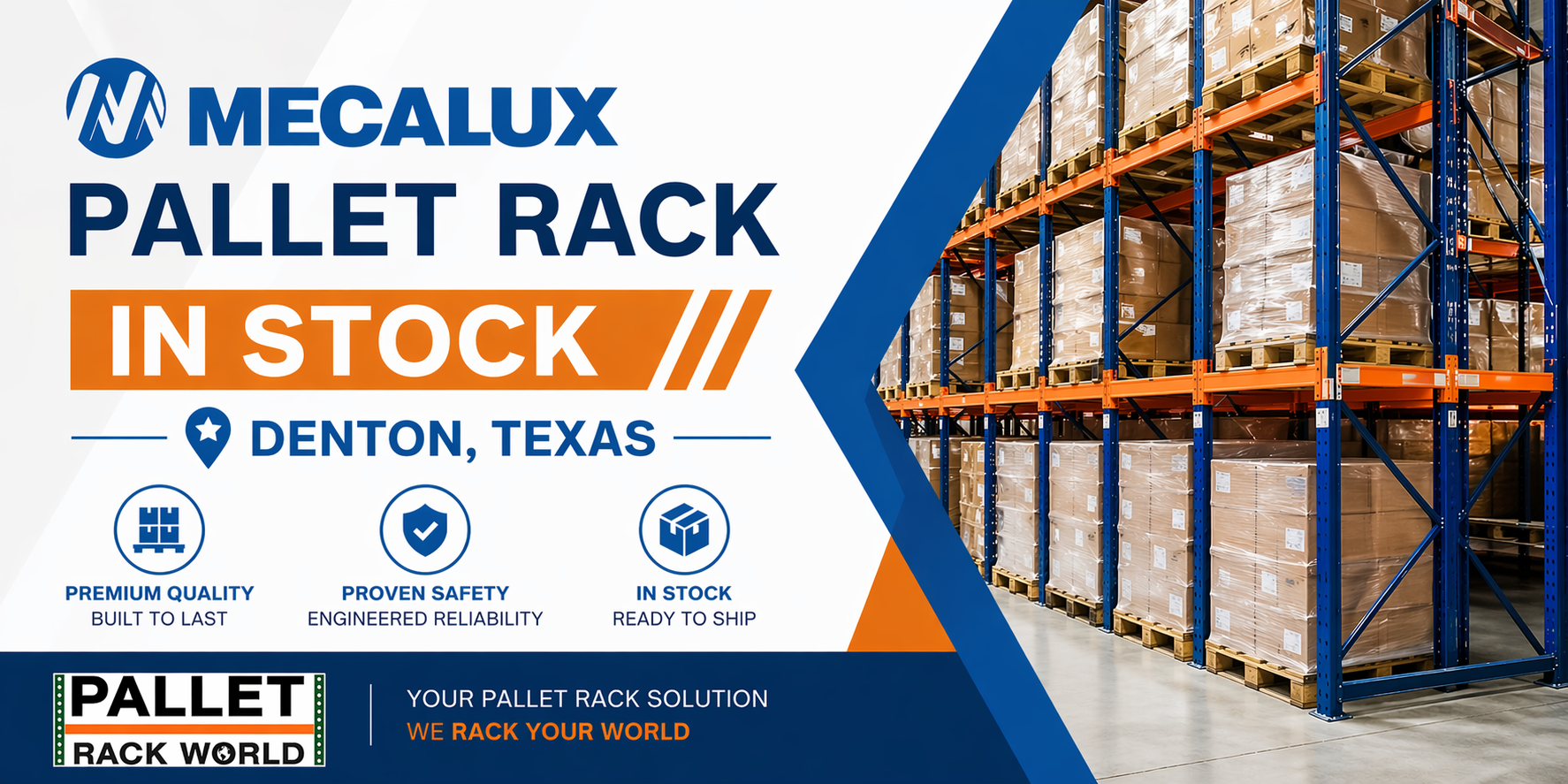 San Diego, CA Mecalux pallet racking and Palle Rack World!